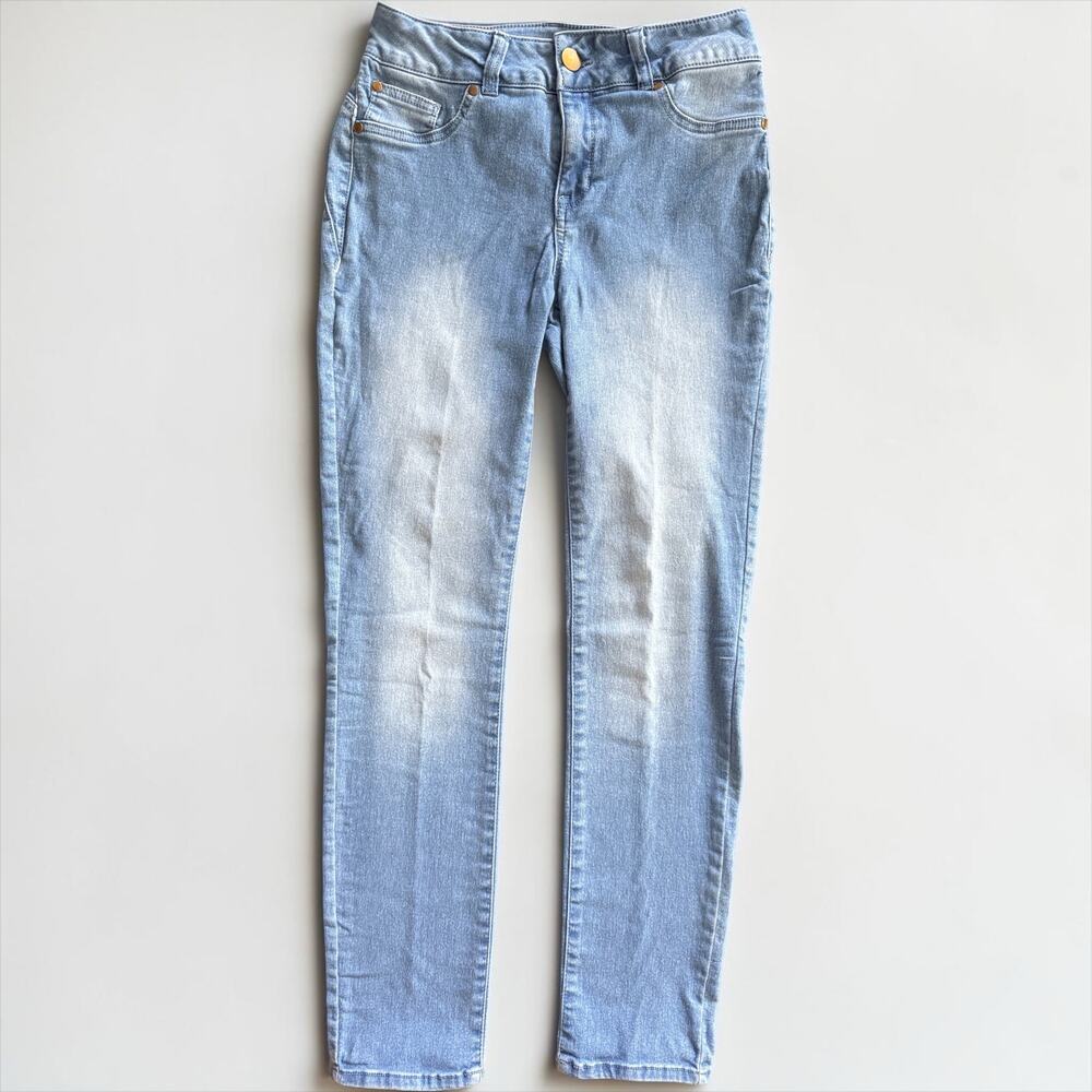 IMAN Global Chic Skinny Jeans Light Wash Five Pockets Women’s Size 4 | GUC